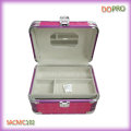 Glossy Quilted PVC Lovely caja de vanidad de maquillaje de aluminio con cerradura (SACMC102)